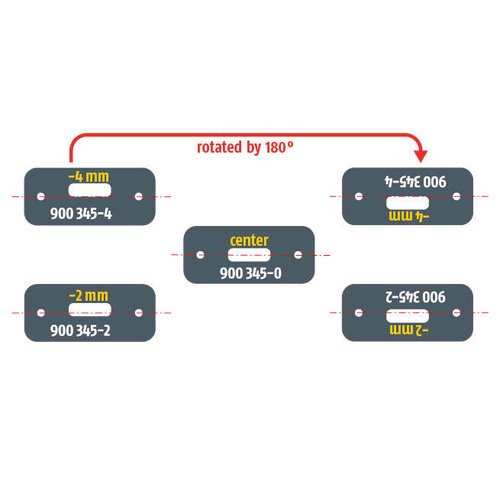 Zestaw dolnych, wąskich gniazd do zasuwy drzwiowej PLANET BM 5x13 mm (900345)