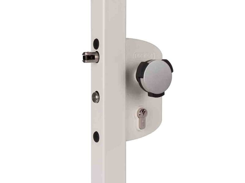 Zamek basenowy Locinox LAKZ P1 WSI na profil kwadratowy 40 mm