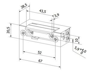 Elektrozaczep BIRA ES1