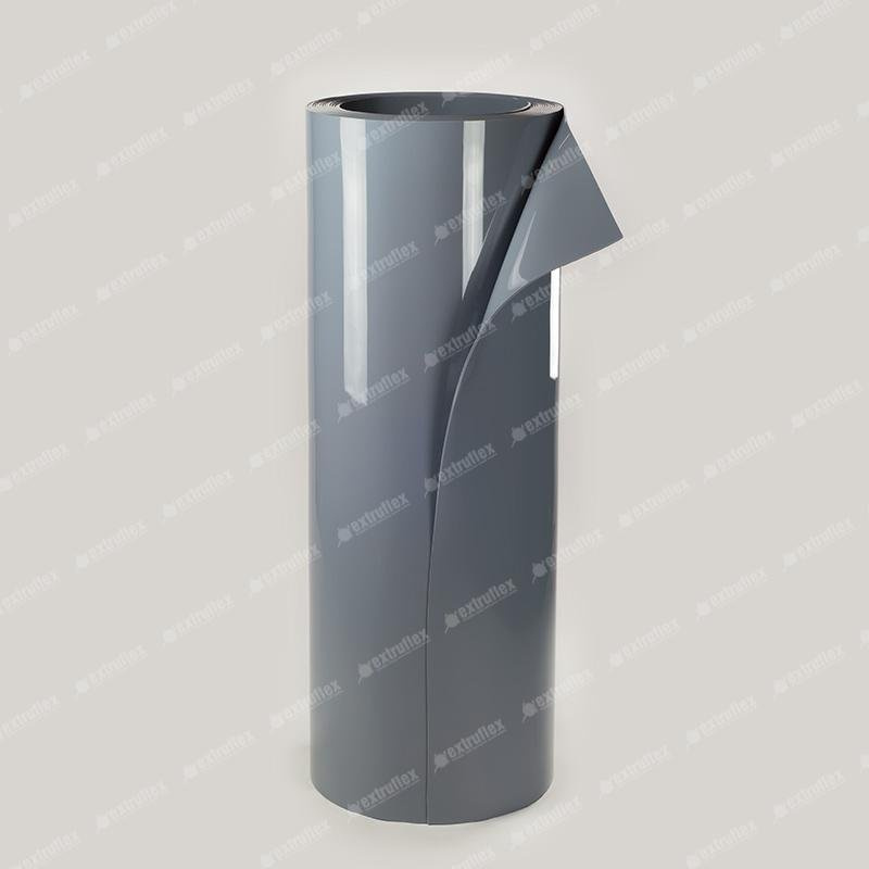 Arkusz folii PVC 1200x7 Szary nietransparentny Ref. 150 (rolka 20 mb)