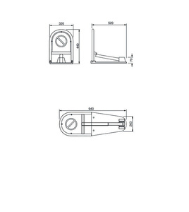 Blokada parkingowa BENINCA VE.SOM, odblokowanie ręczne