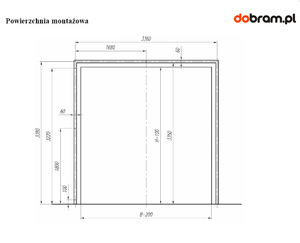 Uszczelnienie bramowe fartuchowe UBF 3434 