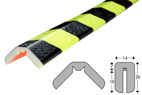 Elastyczny profil ostrzegawczo-ochronny KNUFFI typ W (1000 mm)