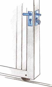 Zamek hakowy z trzpieniem IBFM 72/60, typ 447