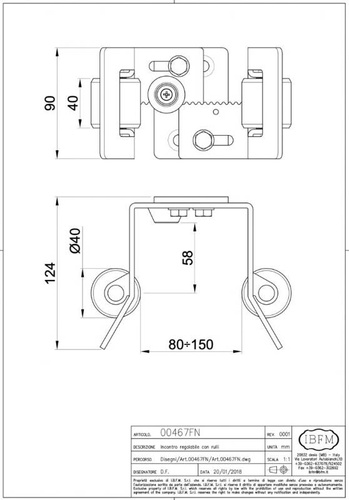 Prowadzenie górne IBFM, typ 467FN