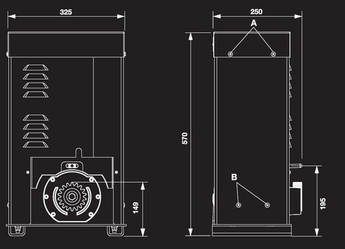 Napęd do bram przesuwnych BENINCA YAK20 OM
