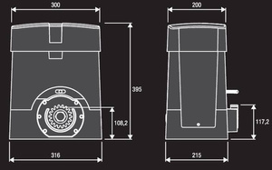 Napęd do bram przesuwnych BENINCA BULL20T