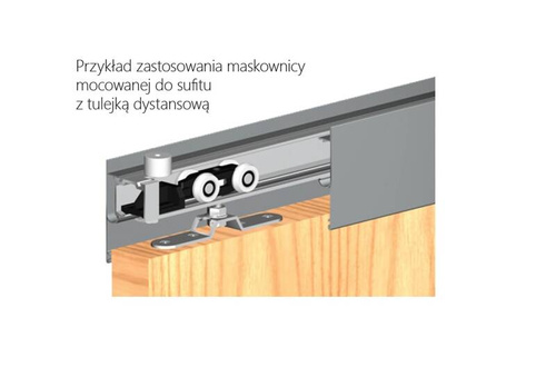 Maskownica płaska MANTION 214-690, aluminium