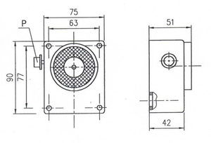 Trzymacz elektromagnetyczny EM-850N naścienny