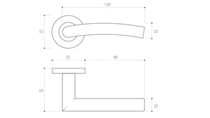 Klamka drzwiowa Metal-Bud NEPTUN