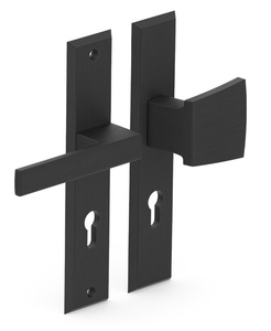 Zewnętrzny klamko-pochwyt drzwiowy Metal-Bud TOTAL czarny