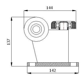 Wózek do bramy 3M-80