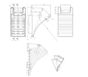 Klin gumowy pod koła samochodu ciężarowego / przyczepy