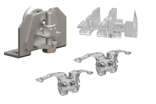 Zestaw JUPITER z prowadnicą, na jedno skrzydło drzwi