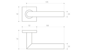 Klamka drzwiowa Metal-Bud NOVA