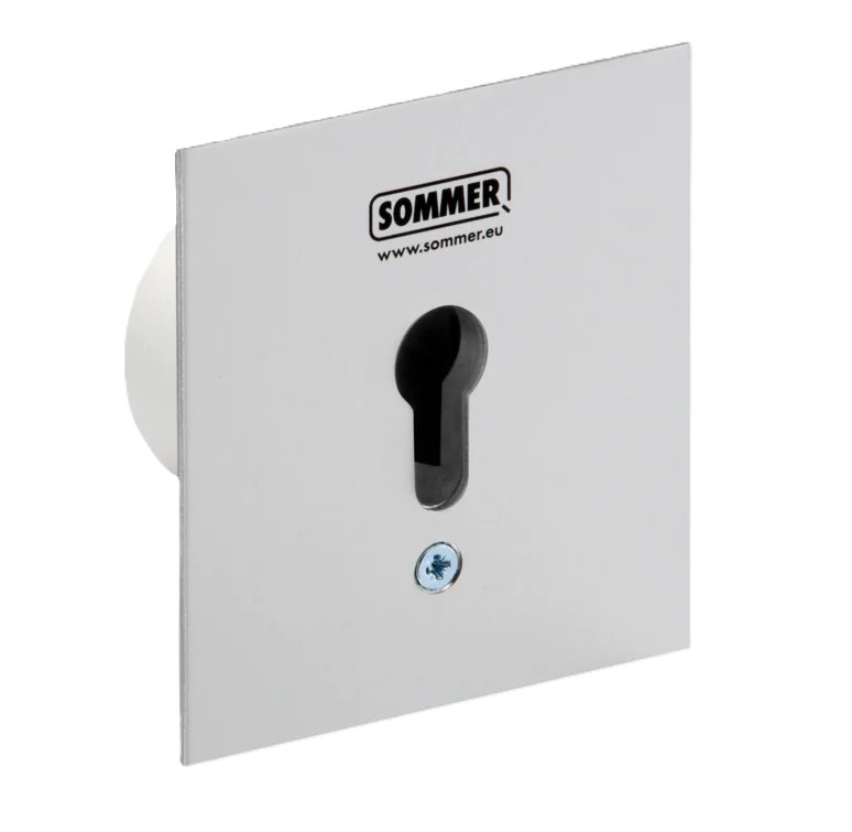 Podtynkowy włącznik kluczykowy w obudowie metalowej bez wkładki SOMMER S12764-00001