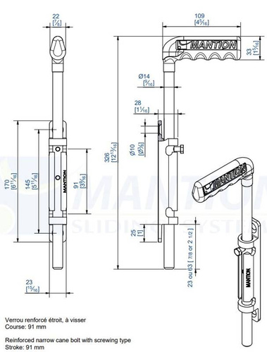 Blokada drzwiowa MANTION 1314E