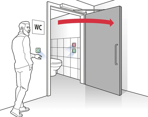 Bezdotykowy przełącznik BIRCHER CleanSwitch, bez pokrywy (CleanSwitch Coverless)