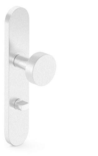 Gałka drzwiowa nierdzewna, płaska na długim szyldzie Metal-Bud