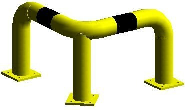 Odbojnica przyziemna "L"  CM.OPL03H