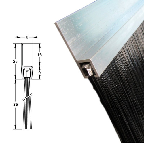 Uszczelka szczotkowa profil ALU H5-35 1000 mm
