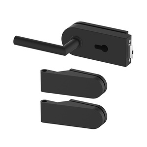 Zestaw okuć do drzwi szklanych Metal-Bud okrągły, na wkładkę bębenkową