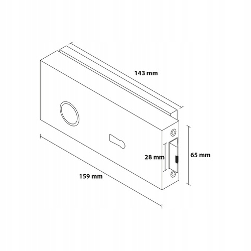 Zestaw okuć do drzwi szklanych Metal-Bud inox kwadratowy, blokada WC