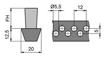 Szczotka na pasie klinowym MINK BKR2012