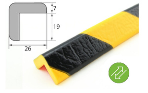 Elastyczny profil ostrzegawczo-ochronny wielokrotnego użytku KNUFFI typ E (1000 mm)