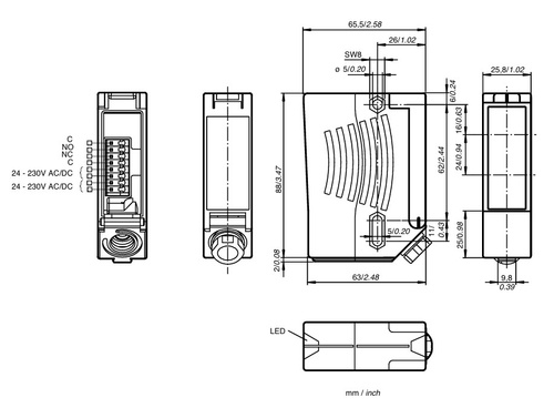 Odblaskowa bariera świetlna BIRCHER LBGate R25.D (212064)