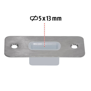 Dolne, wąskie gniazdo do zasuwy drzwiowej PLANET BM 5x13 mm (900345-0)