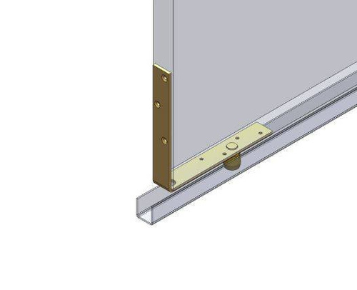 Dolny narożnik do skrzydeł drewnianych NIKO 34.M85, ocynk