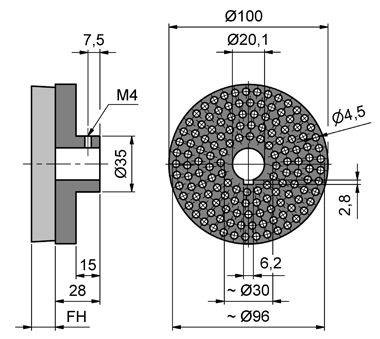 Szczotka talerzowa MINK TBS100