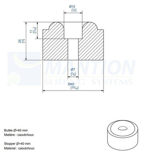 Stoper MANTION 2692, kauczuk