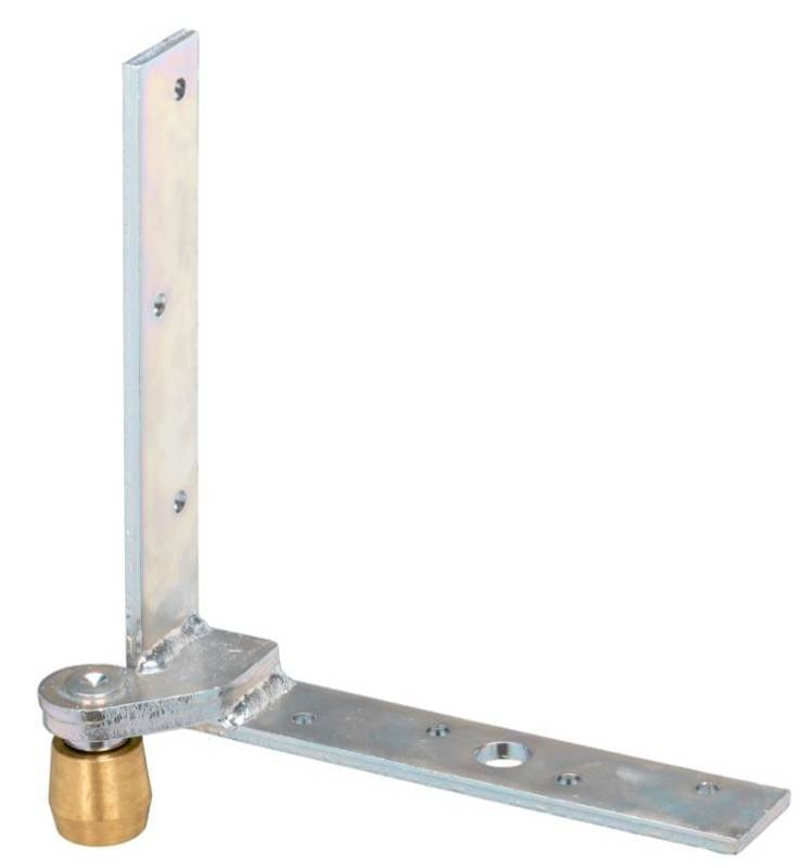 Dolny narożnik do skrzydeł drewnianych NIKO 34.M97, ocynk