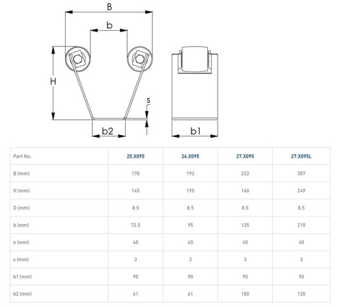 Prowadzenie górne NIKO 27.X095