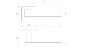 Klamka drzwiowa Metal-Bud ONYX