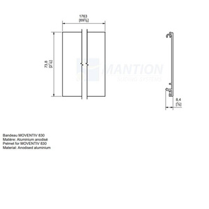 Maskownica MANTION C0013880, aluminium