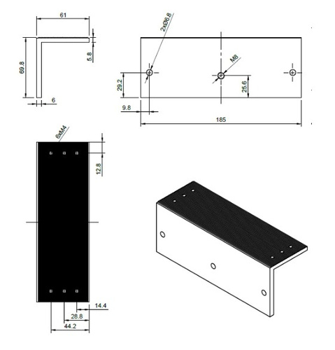 Element montażowy "ZL" BIRA Hartte MG500ZL