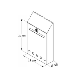 Skrzynka na listy LOB MISSIVE LT111