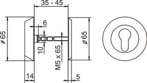 Wzmocniony szyld drzwiowy LOB MT04
