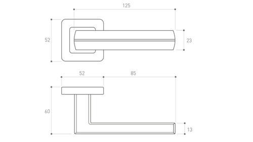 Klamka drzwiowa Metal-Bud VIVA