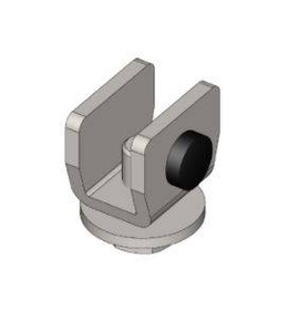Stoper końcowy szyny NIKO 51.X04, stal nierdzewna AISI 304