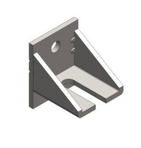 Regulowany uchwyt ścienny do szyny NIKO 71.B05, stal kwasoodporna AISI 316