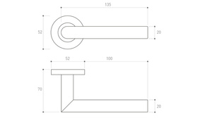 Klamka drzwiowa Metal-Bud NOVA