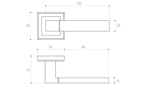Klamka drzwiowa Metal-Bud BETA