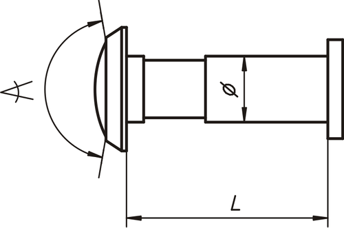 Wizjer drzwiowy YETI JY2