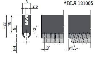 Uszczelka szczotkowa MINK BLA131005