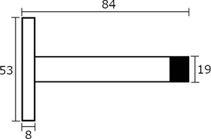 Odbój ścienny Metal-Bud, nierdzewny