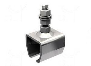 Uchwyt sufitowy zakończony trzpieniem MANTION 9041XA2, stal nierdzewna AISI 304